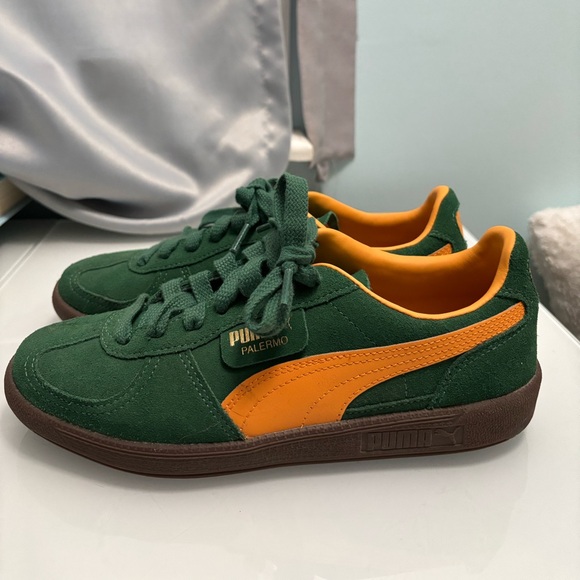 Palermo logo-tab suede low-top trainers - Picture 4 of 10